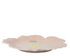 Dinerbord dolomiet roze/kleur L.28cm x W.28cm x H.3cm