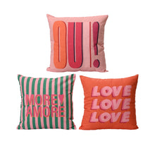Kussen polyester 3ass multi L.45cm x W.45cm x H.8cm