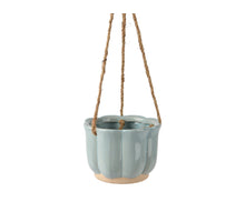 Hangende planter keramiek blauw dia13.2cm x H.9.5cm