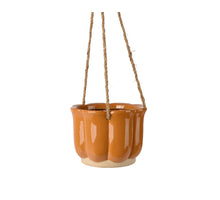 Hangende planter keramiek caramel dia13.2cm x H.9.5cm