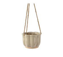 Hangende planter keramiek creme dia13.2cm x H.9.5cm