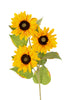 Zonnebloem x3 l98cm geel
