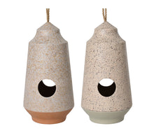 Vogelhuisje bamboevezel 2col ass D15 H29cm
