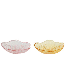 Glazen schaal bloem 2 assortie D25 H6cm