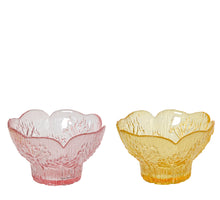 Schaal glas 2col ass D12,5 H8cm