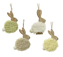 Rabbit MDF 4 colors assorted 8.5x0.6x12cm