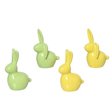 Konijn porselein 4ass springmix 5x8x12cm