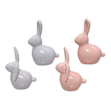 Konijn porselein 4ass lilamix 5x8x12cm