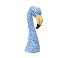 Vaas dolomiet vogel blauw L.14.6cm x W.11.5cm x H.35.5cm