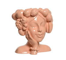 Planter polyresin roze pink 24,8x27x29cm