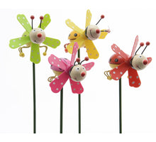 zak á 4 wooden insect on pick 4col assorted 7.5cm/50cm