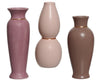 Porcelain vase 3 assorted multi H18.5 D7.5cm