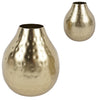 Vase metal gold-colored D12 H14 cm 2 assorted