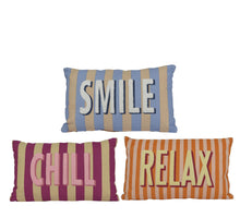 Kussen eg katoen 3 assortie multi 30cm x 50cm x 10cm