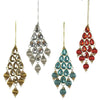 Pendant Bling diamond 6 x 1 x 21 cm 4 assorted