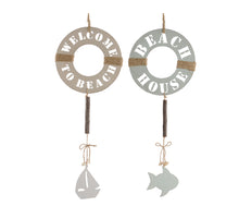 Houten hangers met tekst 1 stuk 15x0.3cm