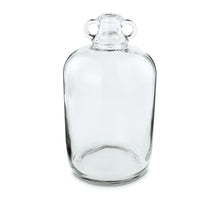 Vase Glass Bottle Shape Double Ear D18 H33cm Clear
