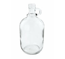 Vase Glass Bottle Shape D14 H26cm Clear