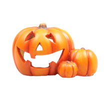 POMPOEN 3-HALLOWEEN T-LICHTHOUDER 12.5X8X7 CM