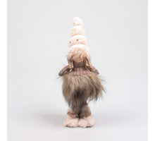 KABOUTERVROUW MET BUNGELBEENTJES 13X10X33 CM BEIGE