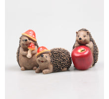 HEDGEHOG WITH MUSHROOM 3 ASSORTED 11 CM