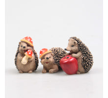 HEDGEHOG WITH MUSHROOM 3 ASSORTED 6 CM