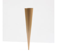 ZINK CONISCHE WAXINEHOUDER PUNT 20X4 CM GOUD