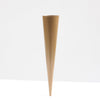 ZINK CONISCHE WAXINEHOUDER PUNT 20X4 CM GOUD