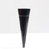 ZINK CONISCHE WAXIINEHOUDER PUNT 25X4 CM ZWART