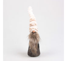 KERSTKABOUTER BOOM TOBY M/LED 9X9X39 CM BEIGE