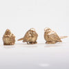 BIRD 3-piece set M 8x3.5x5 cm GOLD