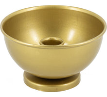 Kandelaar in kom metaal D13 H7cm goud