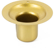 Kandelaartje rond metaal 3x5m5x2cm goud