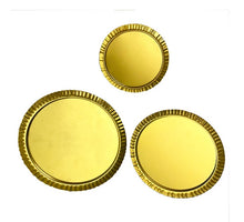 Tray set - 3-pcs - Ø 20/18/17cm - gold