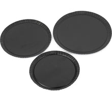 Tray set - 3-pcs - Ø 20/18/17cm - black