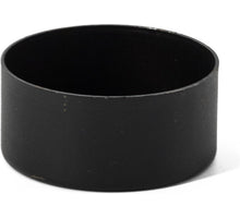 Waxinelichthouder rond metaal 3x4cm zwart