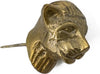 Kaarssteker tijger aluminium 6,5x3x8cm goud