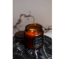 GEURKAARS ''SOFT LINNEN'' IN APOTHEKERS GLAS D10 H11CM