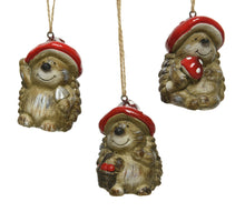Autumn hedgehog terracotta 6 x 6 x 7.5 cm 3 assorted