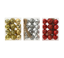 Doosje á 12 bellen ijzer 3 kleuren assortie(bel 2cm)