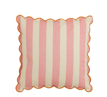 Kussen streep roze - l45xb45xh10cm