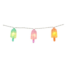 Snoer ijsje multicolour led 10 st. battery operated - l120cm