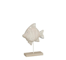 Decoratie vis grijs FSC 100% - l10xb4,5xh18cm