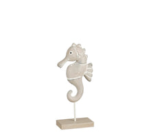 Decorative seahorse gray FSC 100% - l9xb4.5xh20cm