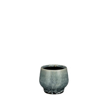 Monta pot rond d.blauw - h7,5xd8,5cm