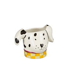 Funny pot dog white - l20xw16xh16cm