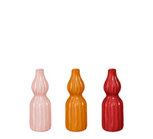 Felipe single flower vaas roze oranje rood 3 ass. - h20xd7cm