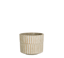Apiro pot rond off white - h12,5xd15,5cm