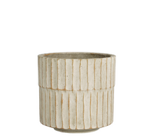 Apiro pot rond off white - h19xd20cm