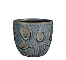 Helma pot rond blauw - h19xd21,5cm